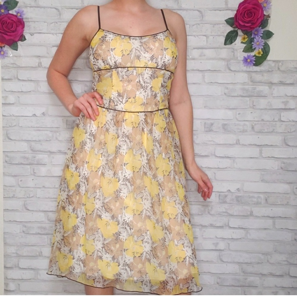 Speechless Floral Flowy Yellow Summer Dress